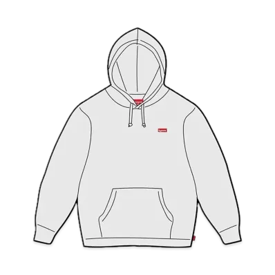 Supreme Small Box Hooded Sweatshirt "Ash Grey" (24SS)