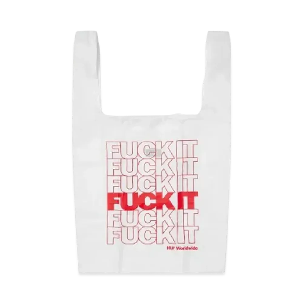 HUF Fuck It Packable Bodega Bag "White"