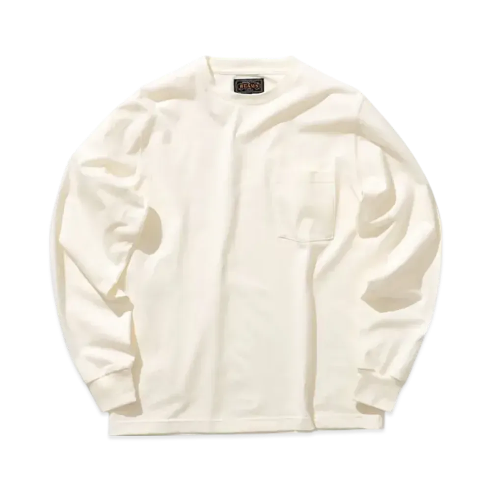 BEAMS Pocket Tee 40/2 "White"