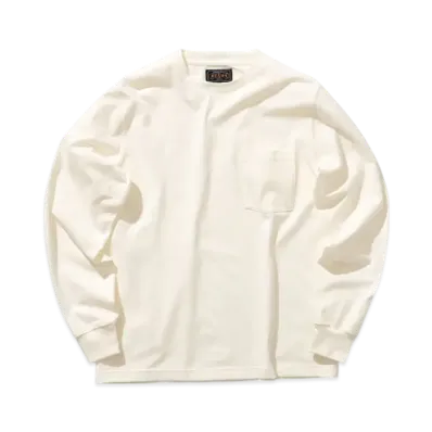 BEAMS Pocket Tee 40/2 "White"