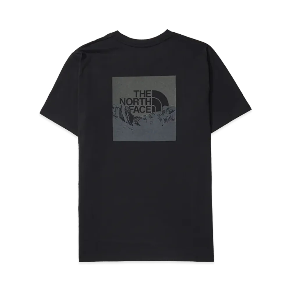The North Face Short Sleeve Square Mountain Logo Tee "Black"