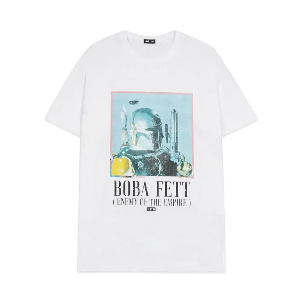 Kith Star Wars Boba Fett Vintage Tee "White"