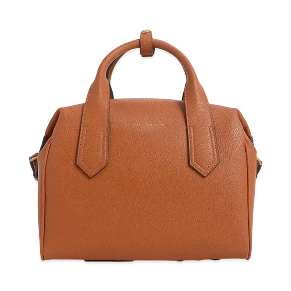 CHARLES & KEITH Double Handle Mini Duffel Bag "Orange"