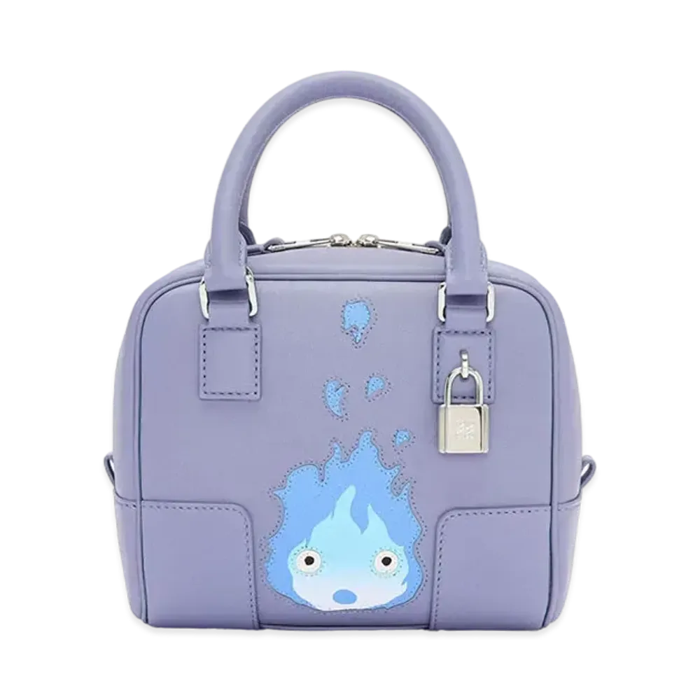 LOEWE x Howl's Moving Castle Calcifer Amazona 16 Bag In Nappa Calfskin "Blueberry"