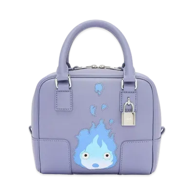 LOEWE x Howl's Moving Castle Calcifer Amazona 16 Bag In Nappa Calfskin "Blueberry"