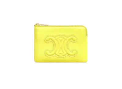CELINE Coin & Card Pouch In Smooth Calfskin "Anis"