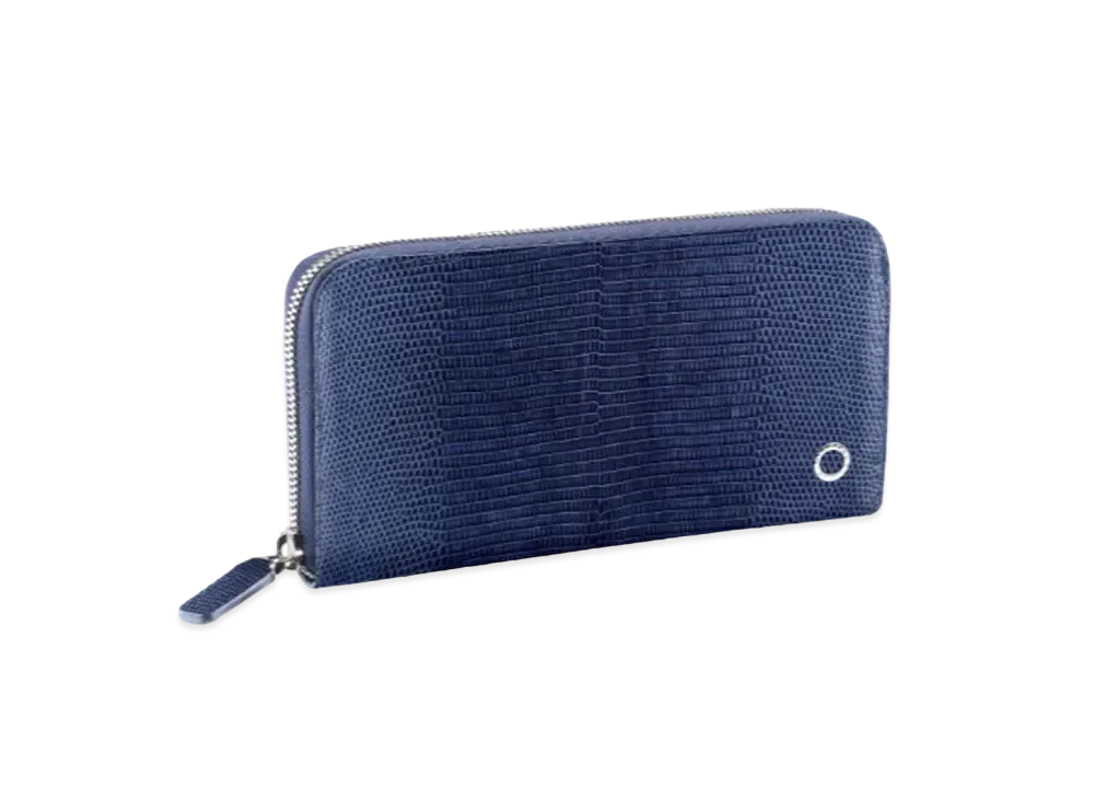 BVLGARI BVLGARI MAN Zip Wallet "Blue"