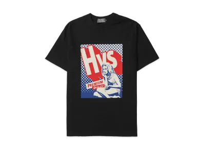 HYSTERIC GLAMOUR HYS SURF PREMIUM QUALITY S/S Tee "Black"