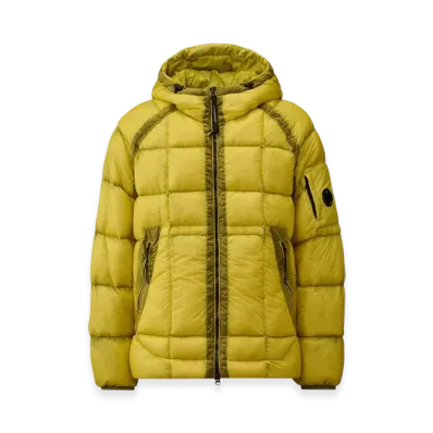 C.P. Company D.D. Shell Hooded Down Jacket "Green Sheen"