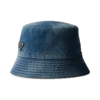 PRADA Denim Bucket Hat "Navy"