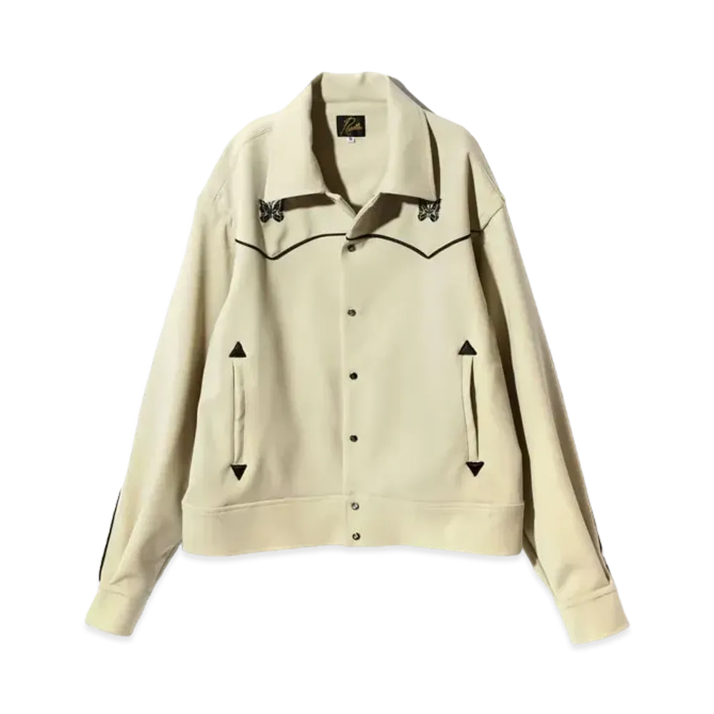 Needles Piping Cowboy Jacket - PE/PU Double Cloth "Beige"