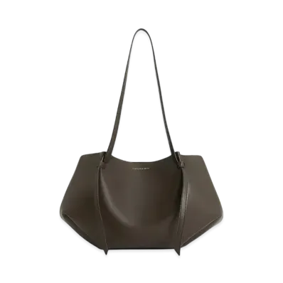 CHARLES & KEITH Carla Tote Bag "DarkMoss"
