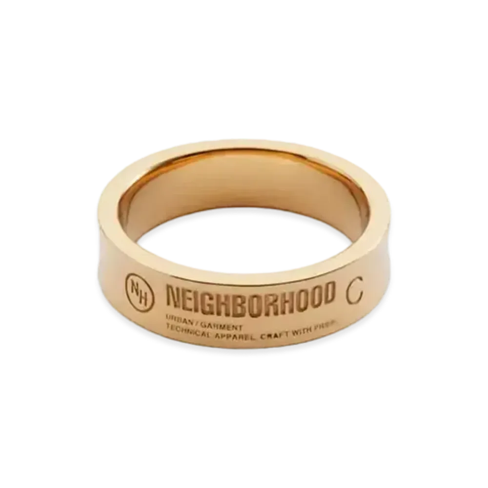 NEIGHBORHOOD Plain Ring "Gold"
