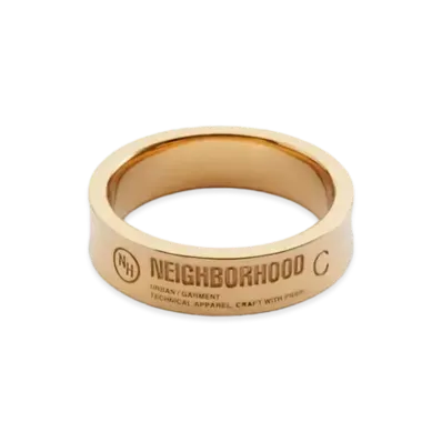 NEIGHBORHOOD Plain Ring "Gold"