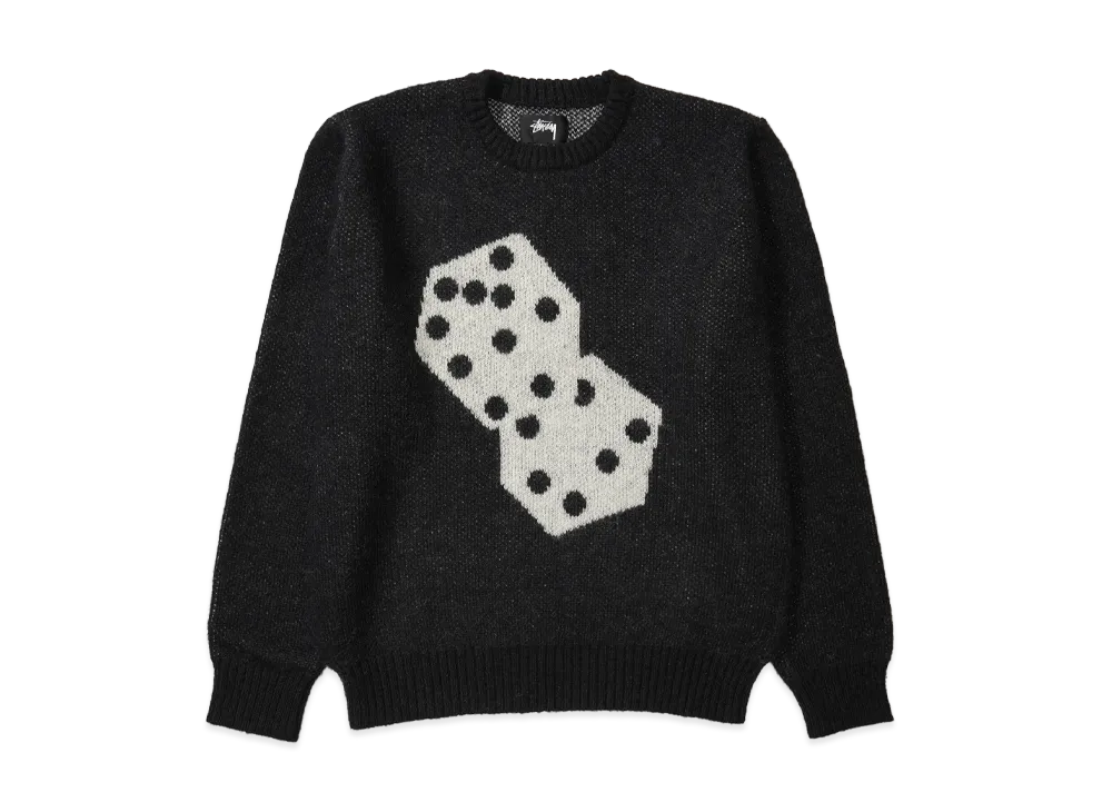 Stussy Dice Mohair Sweater "Black"