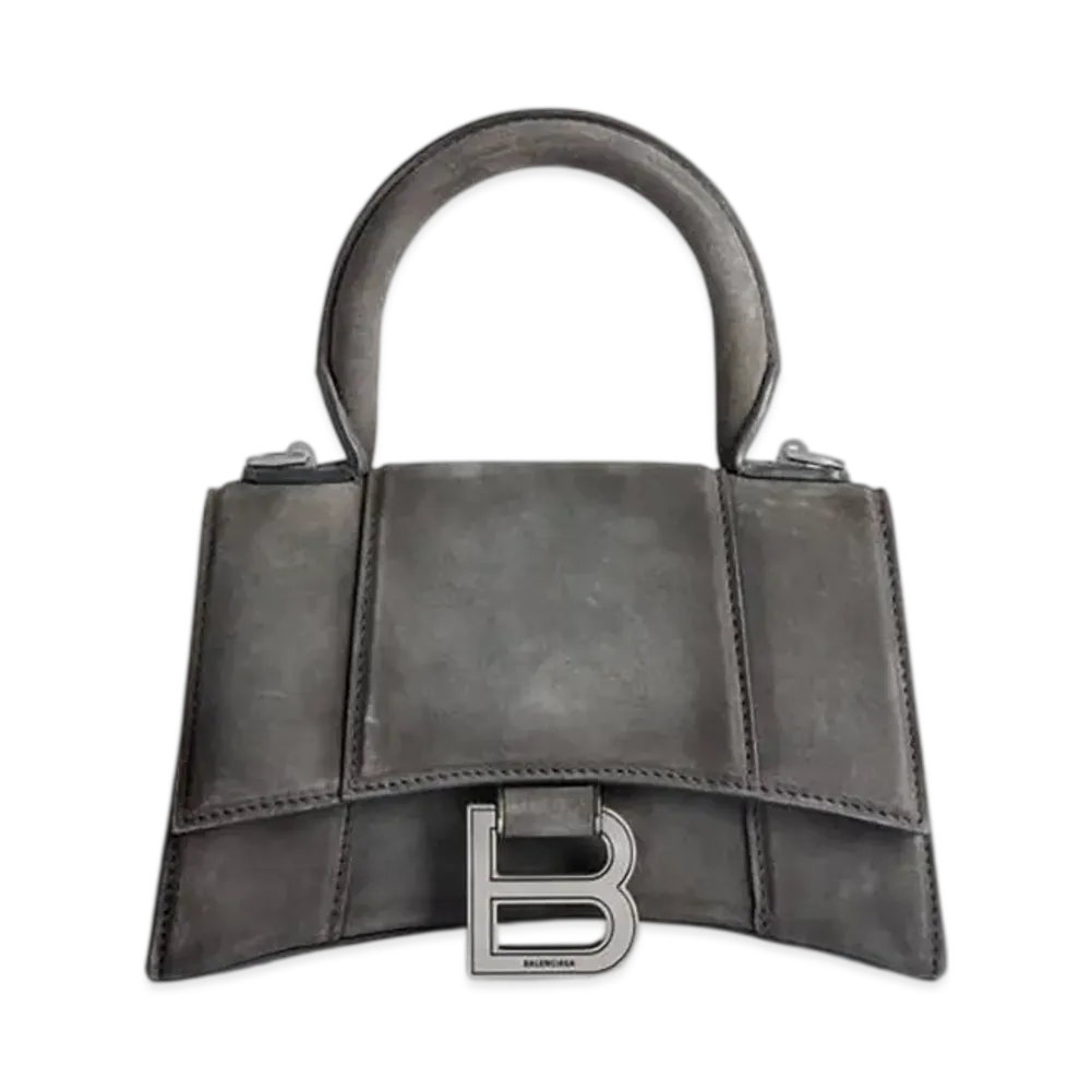 BALENCIAGA Hourglass Handbag XS "Storm Grey"