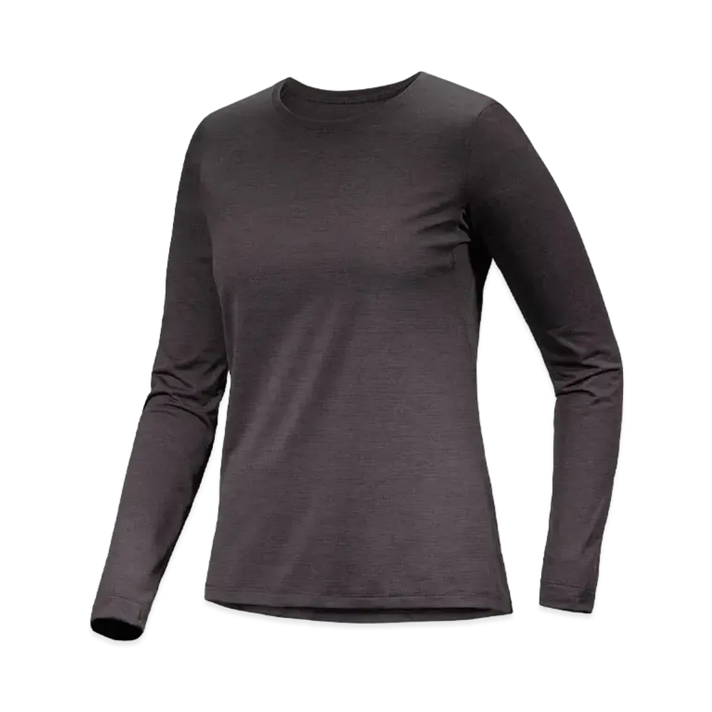 ARC'TERYX Women's Teema Crew Long Sleeve X000006914 "Black Hether"