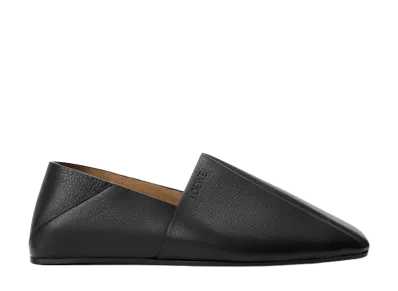 LOEWE Origami Slide in Soft Calfskin "Black"