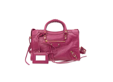 BALENCIAGA Handbag Lambskin "Purple"