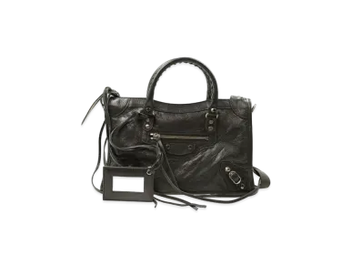 BALENCIAGA Classic City Handbag Lambskin "Grey"