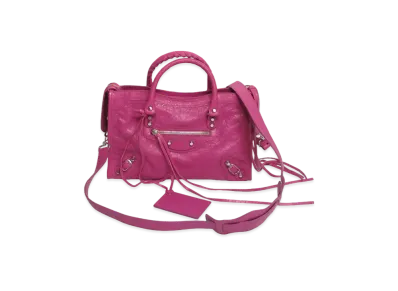 BALENCIAGA Classic Silver City S "Pink"