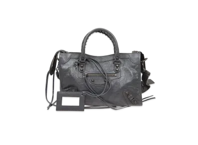 BALENCIAGA Handbag Lambskin "Gray"
