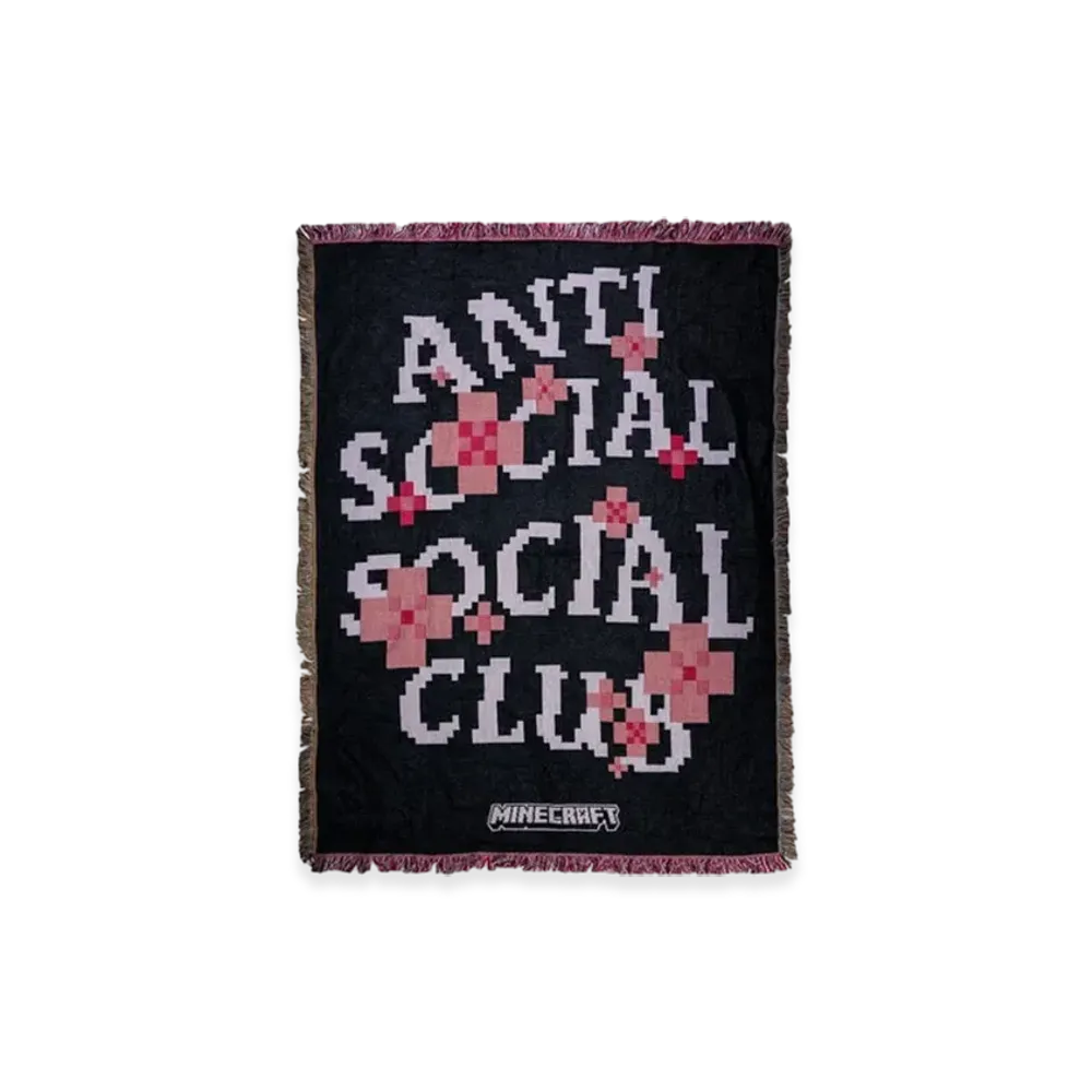 ANTI SOCIAL SOCIAL CLUB x Minecraft Woven Blanket "Black"