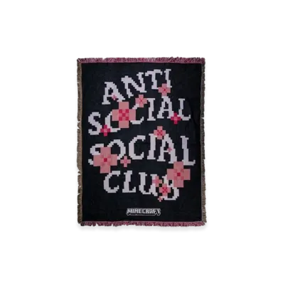 ANTI SOCIAL SOCIAL CLUB x Minecraft Woven Blanket "Black"