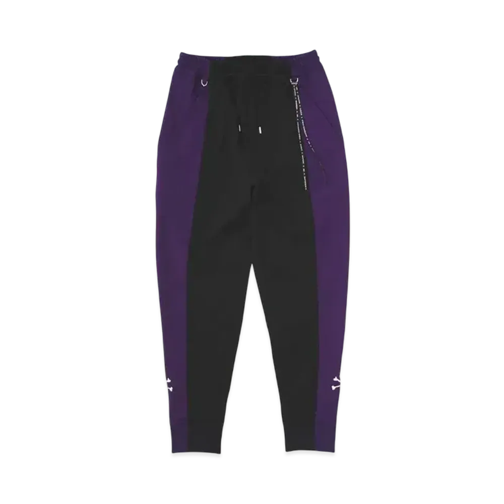 mastermind WORLD 2 Color Track Pants "Black Purple"