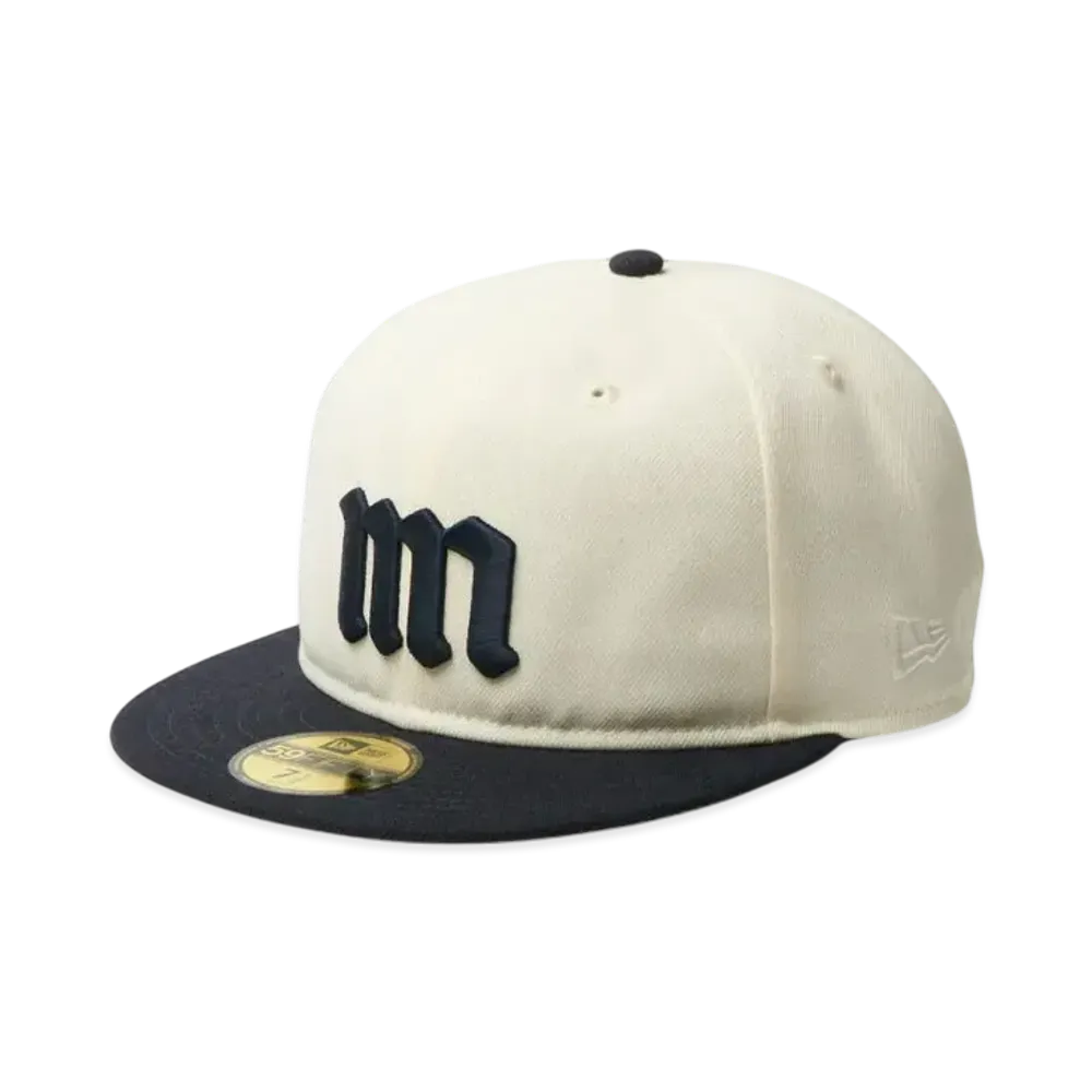 NEW ERA 59Fifty Soft Buckram Powered by GORO NAKATSUGAWA (min-nano) "Chrome/Navy"