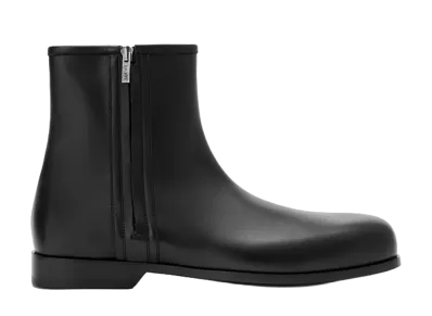 LOEWE Bobine Ankle Boot in Smooth Calfskin "Black"