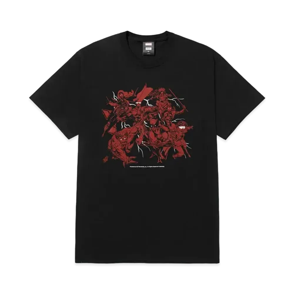 HUF x X-MEN Mutant Mayhem Tee "Black"