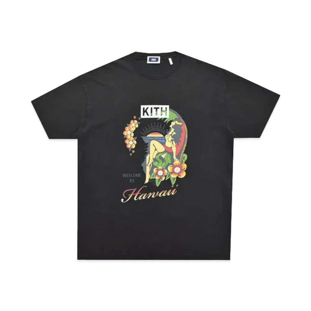 Kith Hawaii Souvenir Vintage Tee "Black"