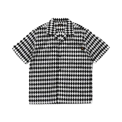 RATS CHECKERD FLAG S/S SHIRT "BLACK"