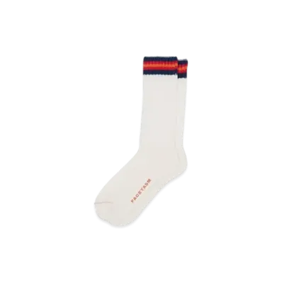 FACETASM Rib Socks "White"