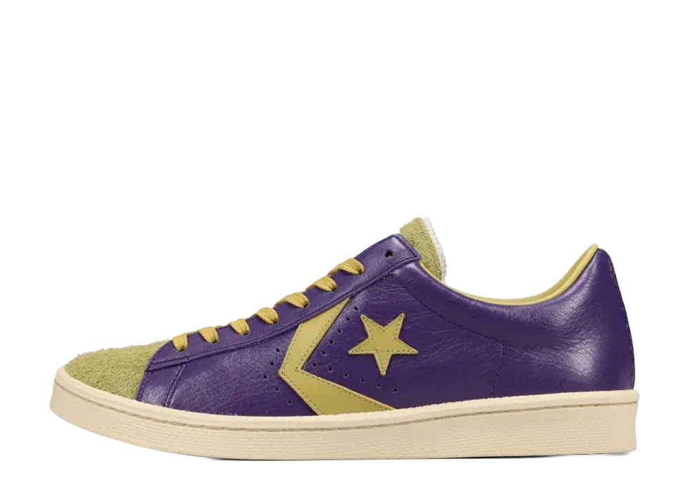 コンバース プロ レザー J VTG OX 50th アニバーサーリー "パープル/ゴールド"