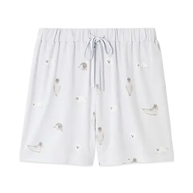 GELATO PIQUE Cool Sensation To The Touch Seal Pattern Shorts "Blue"