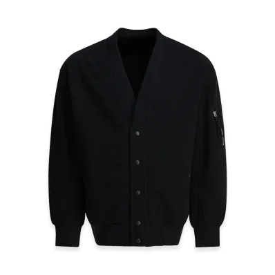 COMME des GARCONS HOMME Cotton Cardigan "Black"
