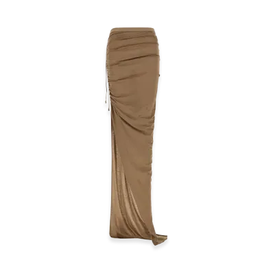 Rick Owens DRKSHDW Women's Soft Edfu Skirt "Beige"