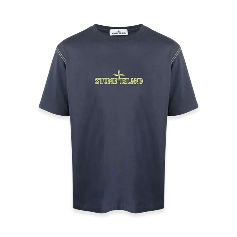 Stone Island 20644 Garment Dyed Cotton T-Shirt - 21SS "Avio Blue"