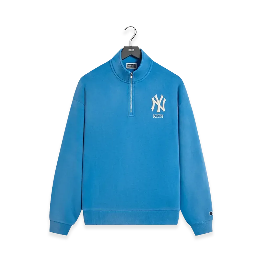 Kith x The New York Yankees Vintage Nelson Quarter Zip "Skylight"