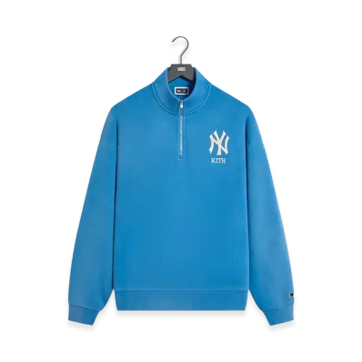 Kith x The New York Yankees Vintage Nelson Quarter Zip "Skylight"