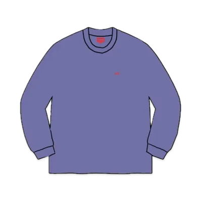 Supreme Small Box L/S Tee "Purple"(21SS)