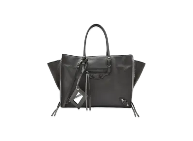 BALENCIAGA Handbag Lambskin "Grey"