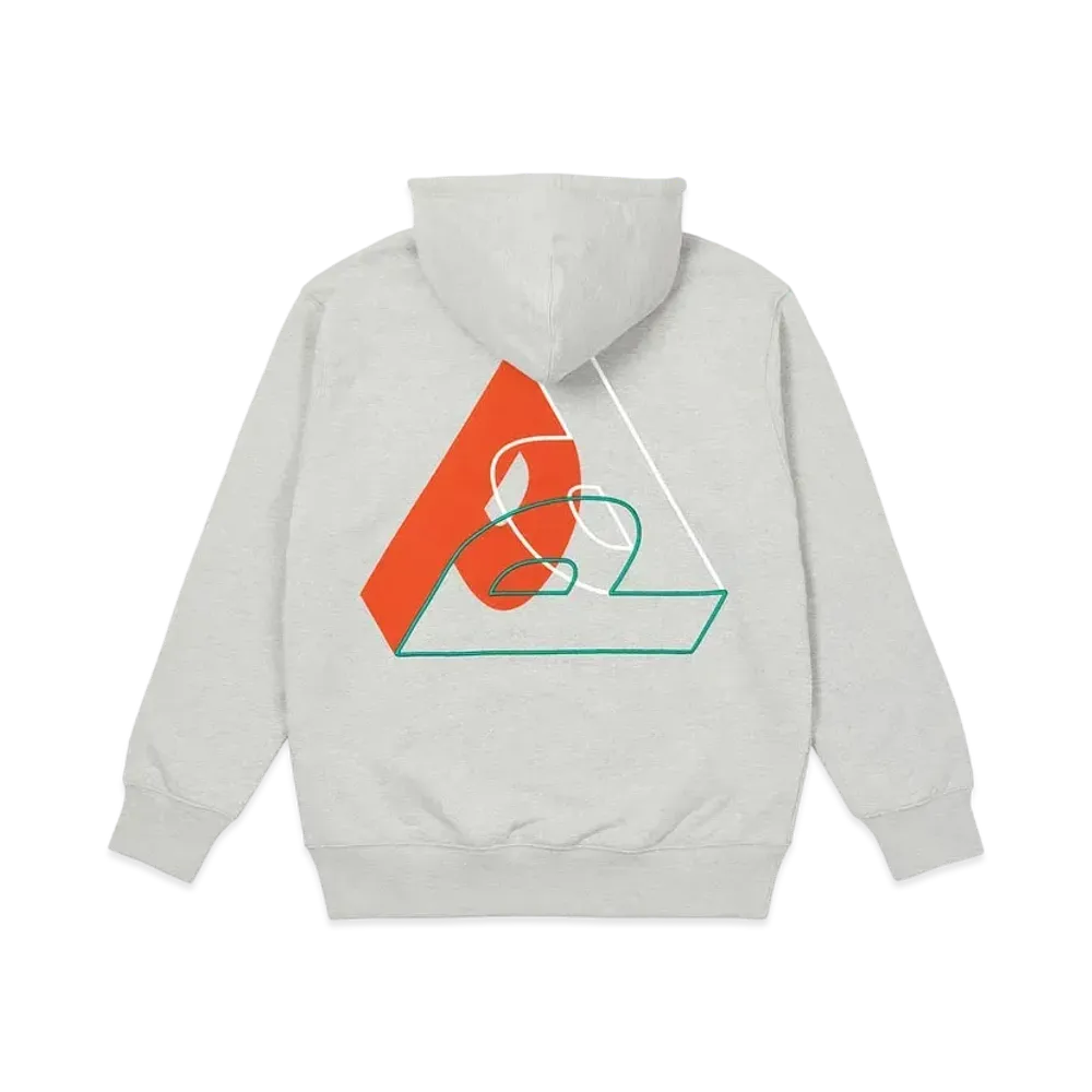 PALACE BIG P HOOD "Grey Marl"