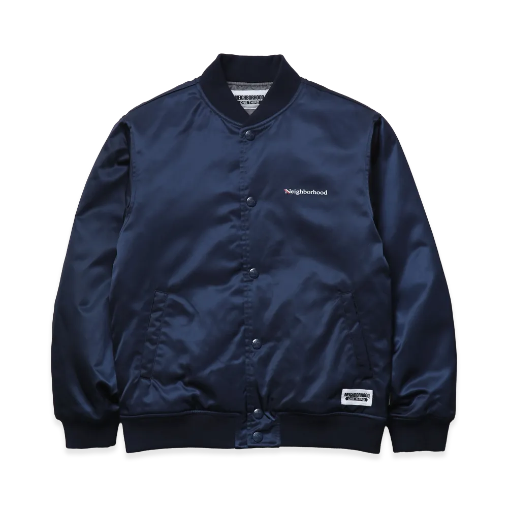 NEIGHBORHOOD One Third Kids OT . Baseball Jacket "Navy"