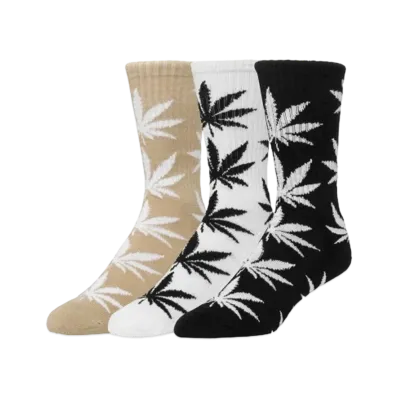 HUF Set 3Pack PL Socks "Black/White/Oatmeal"
