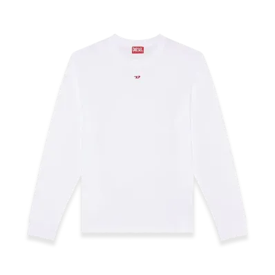 Diesel T-Just-LS-D Long Sleevesregular Fiticonic Logo "White"