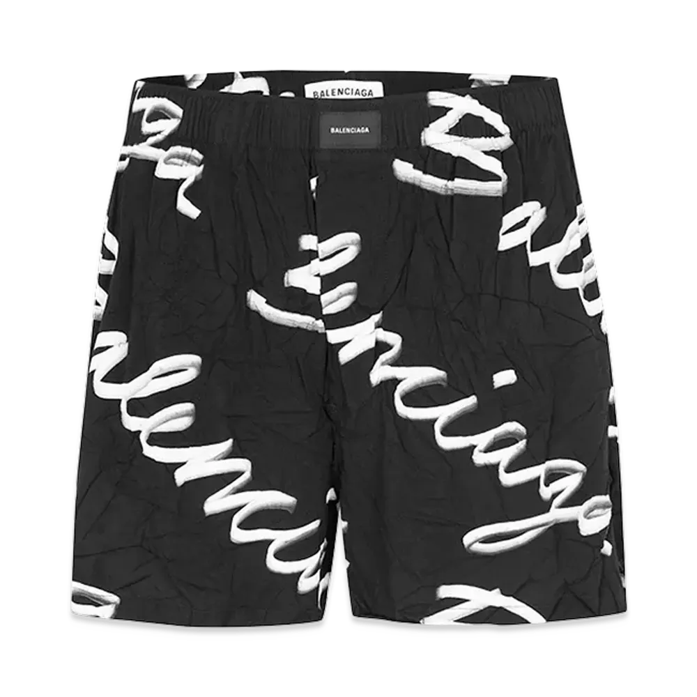 BALENCIAGA Women's Scribbing Shorts "Black"