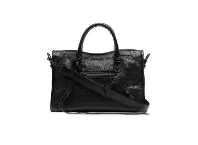 BALENCIAGA Small Metal Trim City Bag "Black"
